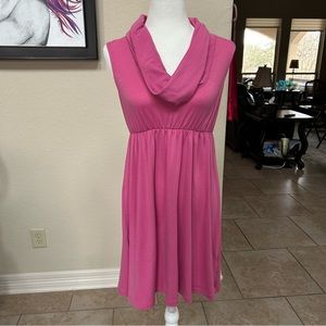 Curtsey Pink Rose Dress Size L